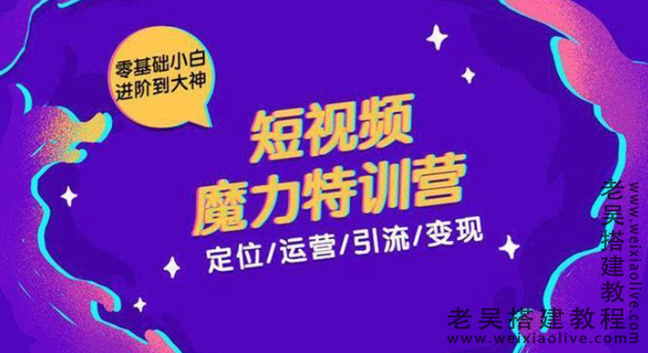 短视频营销魔力特训营零基础小白进阶到大神  第1张