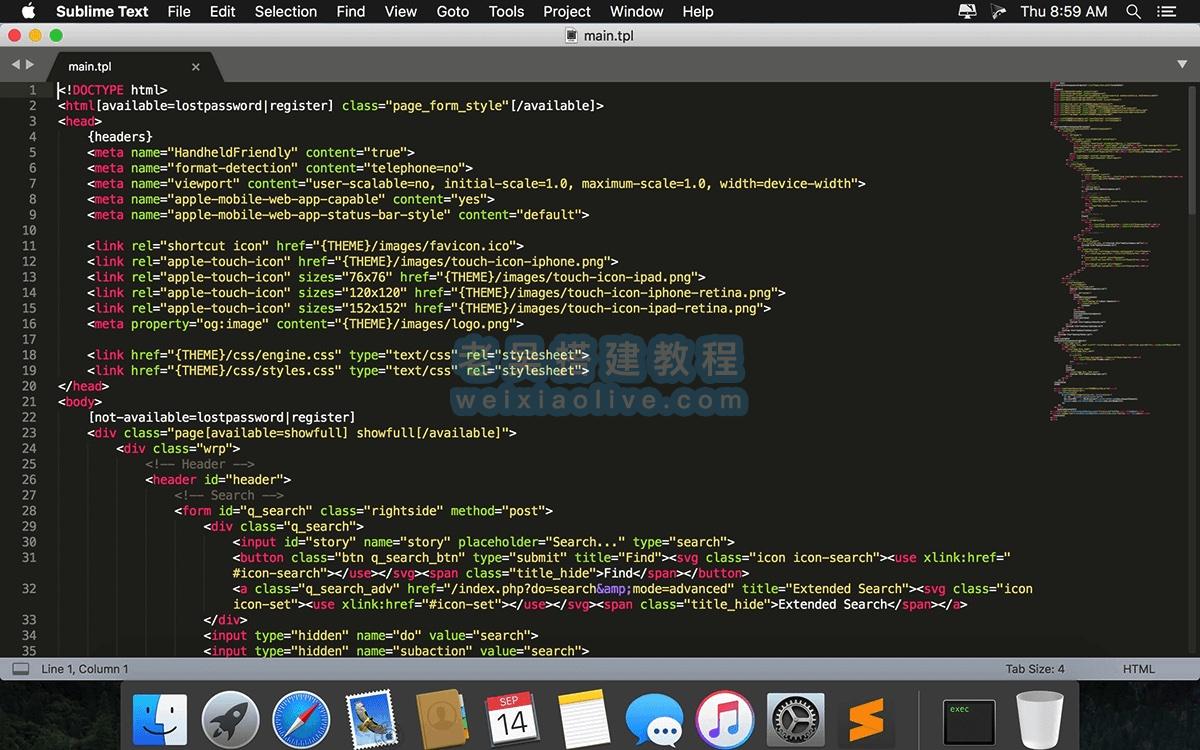 代码编辑器软件Sublime Text for Mac 4.0.4166版本（附激活码）