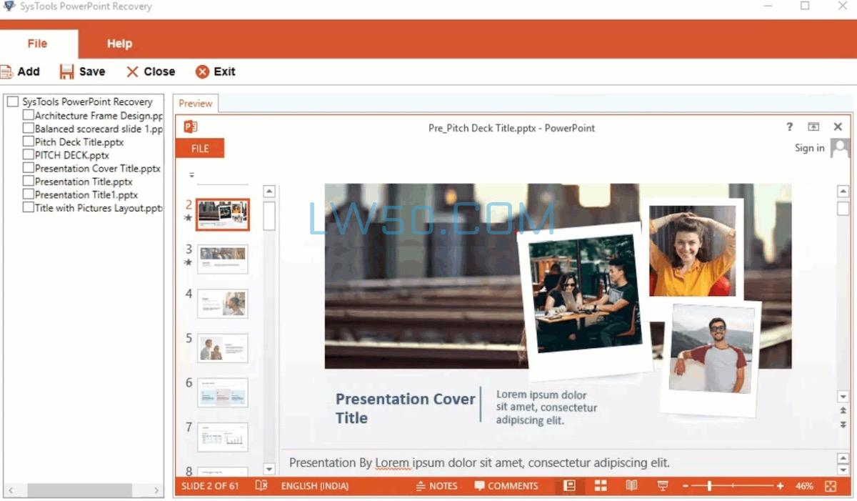 修复损坏PPT工具SysTools PowerPoint Recovery v4.2.0免激活版  第2张