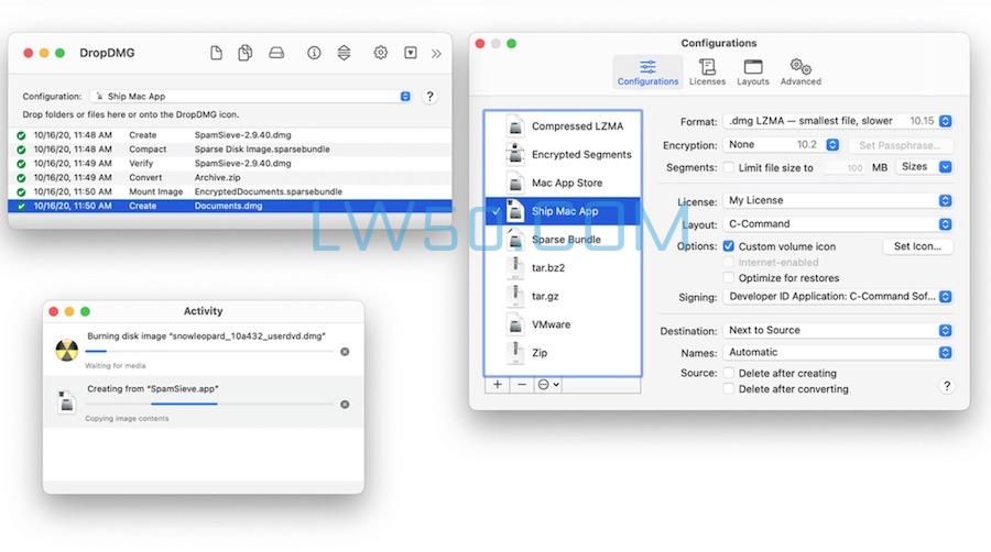 DMG文件打包工具DropDMG for Mac 3.6.8免激活版  第2张