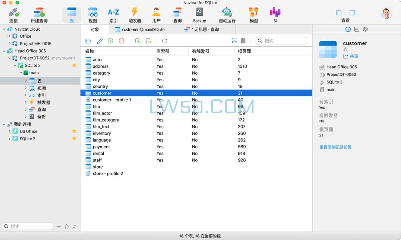 SQLite数据库管理工具Navicat for SQLite Mac 17.1.9 中文版  第2张