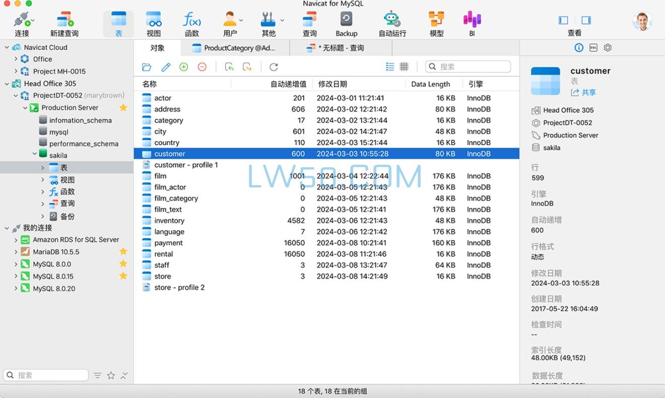 数据库管理工具Navicat for MySQL Mac 17.1.9 中文版  第3张